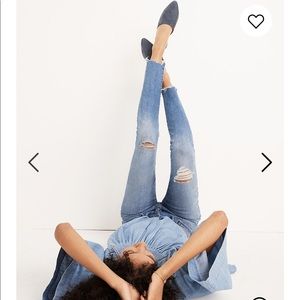 madewell 9 in mid rise frankie wash jean 24 petite